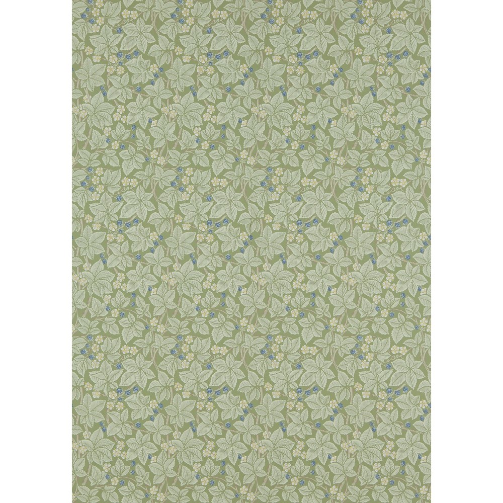 Bramble Floral Wallpaper 214696 by Morris & Co in Thyme Green